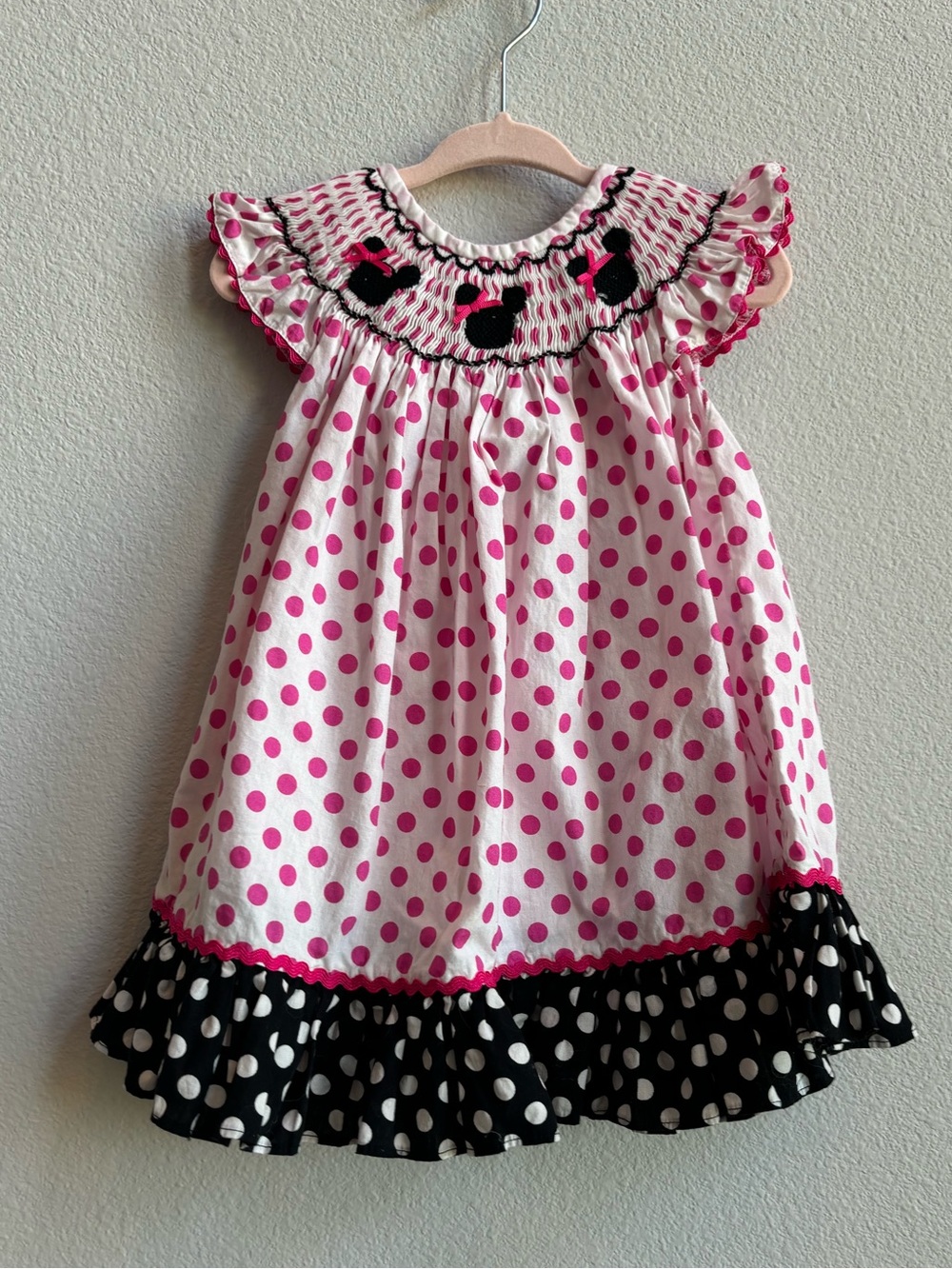 Minnie Mouse smocked dress size 6 months